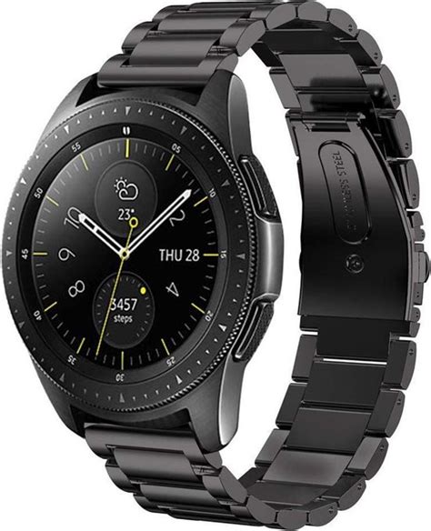 Strap It Samsung Galaxy Watch Mm Titanium Bandje Zwart Bol