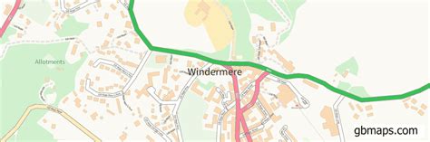 Windermere Vector Street Map