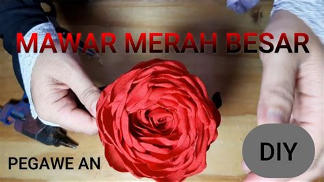 DIY CARA MEMBUAT BUNGA MAWAR HANDMADE DARI KAIN PERCA ASAHI