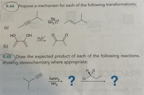 Solved Propose A Mechanism For Each Of The Following Chegg