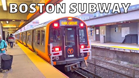 Riding The Boston Subway The T From State Street To Malden Center In