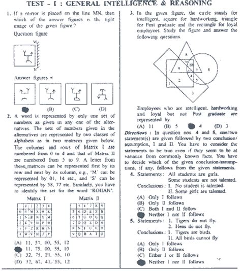 Ssc Je Exam Answer Key Question Paper Junior Engineer