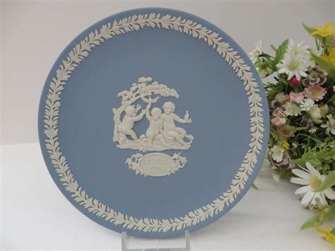 Vintage Wedgwood Jasperware 1985 Mother Plate Gift For Mother