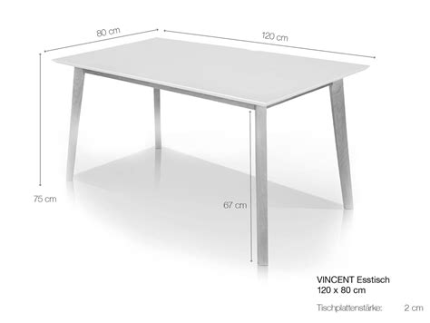 Vincent Esstisch Material Massivholz X Cm Buche Weiss