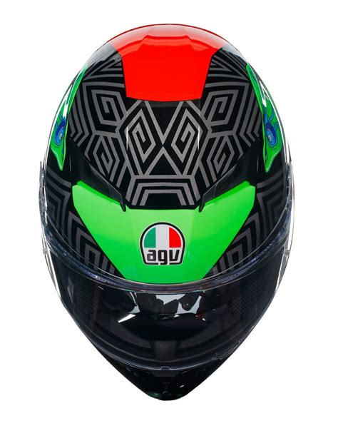 Kask Agv K Kamaleon Black Red Green Kaski Integralne Sklep Motormind