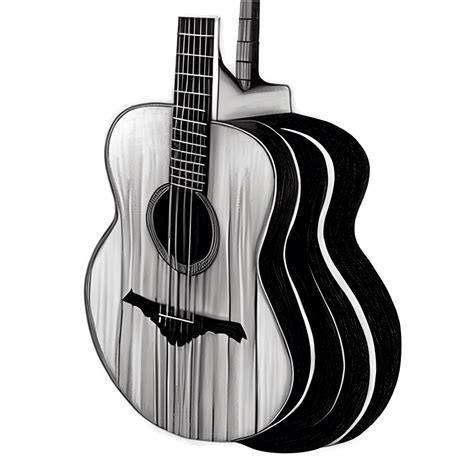 Acoustic Guitar Colored Pencil Drawing With Flowers · Creative Fabrica
