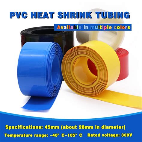 Pvc Heat Shrinkable Tube Width Mm Diameter Mm Battery Sleeve