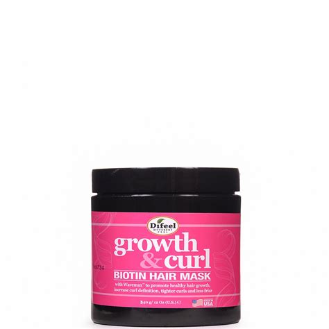 Difeel Growth Curl Biotin Hair Mask 12 Oz Tisun Beauty