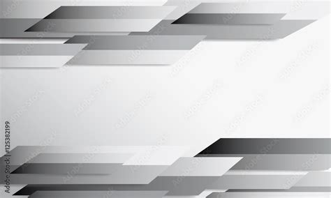 Black And White Abstract Futuristic Wallpaper Background Stock Vector