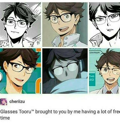 Oikawa With Glasses Were Blessed Oikawa Tooru Haikyuu Anime