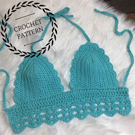 Crochet Bikini Top Pattern Crochet Pattern Bikini Pattern Bralette Pattern Crochet Top Bikini