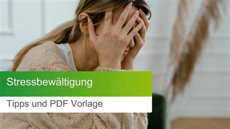 Stressbewältigung Stressfrei mit dem 3 Säulen Modell Tipps und PDF