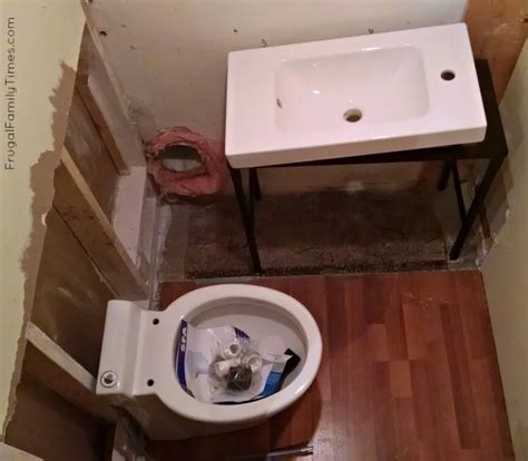 how to install toilet in basement without breaking concrete