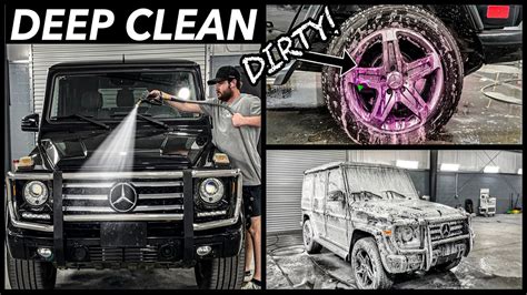 Deep Cleaning A Dirty Mercedes G550 G Wagon Satisfying Car Detailing