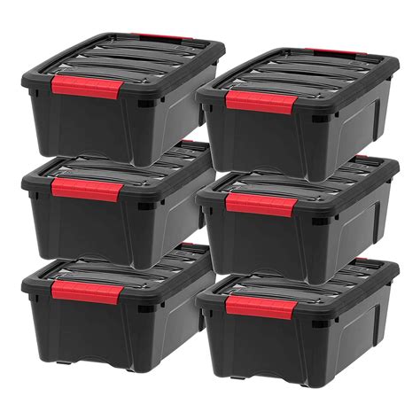 Iris Usa 11 Gallon Heavy Duty Plastic Storage Bins Pack Store It All