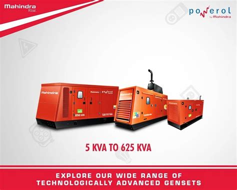 Mahindra Powerol Cpcb 4 Generator Genset Dg Set At Rs 375000piece In Rohtak Id 2852203801612