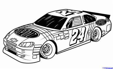 Nascar Car Drawing at PaintingValley.com | Explore collection of Nascar ...