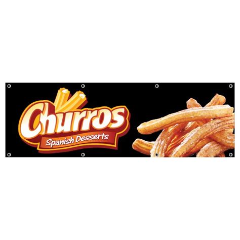 Churros Promotie Materiaal Spandoeken En Vlaggen