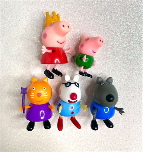 Bonecos Originais Miniaturas Peppa Pig George Pig E Amigos Brinquedo