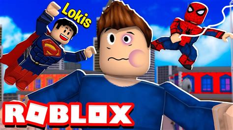 LOKIS SUPER HERÓI CONTRA OS GIGANTES Roblox SuperHero Battle Tycoon