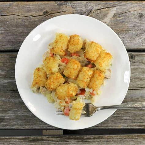 Tater Tot Chicken Pot Pie Casserole Words Of Deliciousness