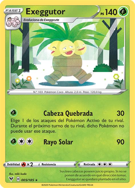 Exeggutor Voltaje Vívido TCG WikiDex la enciclopedia Pokémon