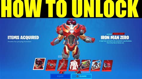 How To Get Iron Man Zero Skin Fortnite Youtube