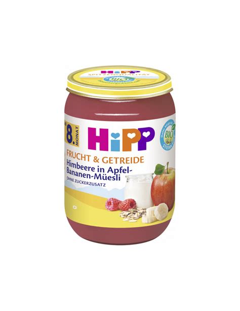 Bio Hipp Himbeere in Apfel Bananen Müesli ab 8 Monat 190g