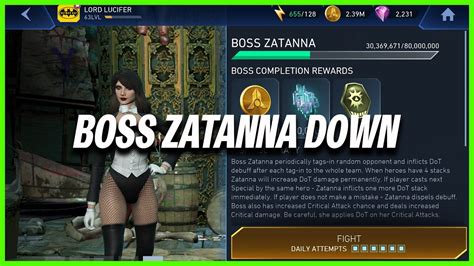 Injustice 2 Mobile Boss Zatanna Down Rewards Taste Of Evil YouTube