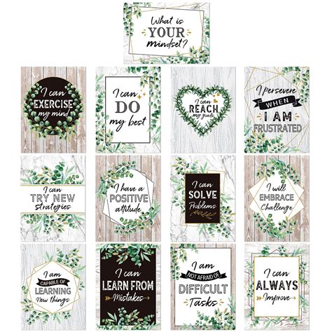 Buy 13 Pieces Growth Mindset S Bulletin Board Decorations Simply Boho