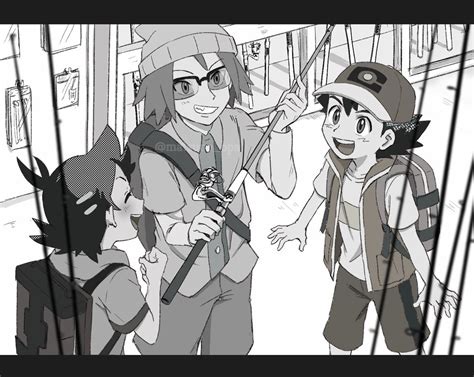 Ash Ketchum James And Goh Pokemon And 2 More Drawn By Matsuno Opa