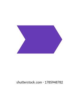 Purple Chevron Basic Simple Shapes Isolated Stock Vector (Royalty Free ...