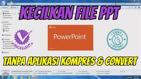 Cara Kecilkan Ukuran File Power Point Trik Baru YouTube