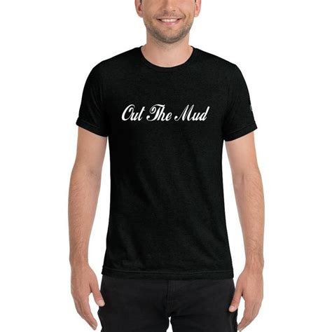 Out The Mud White Lettering Short Sleeve T Shirt Mens Tshirts T