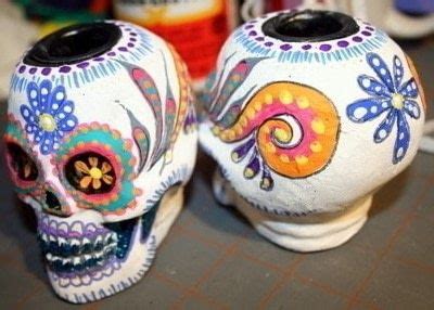 Sugar Skull Candle Holder · How To Make A Votive / Candle Holder ...