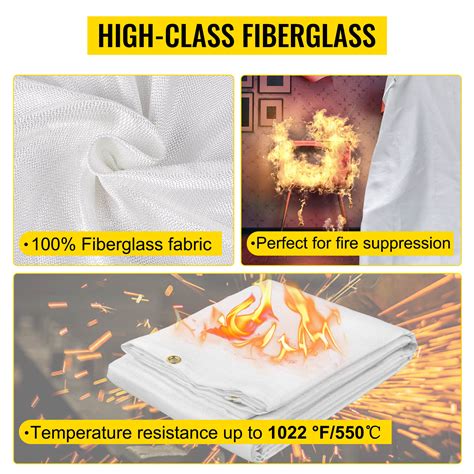 VEVOR Fire Blankets 2 Pack Welding Blankets 8 X 10 Fire Suppression