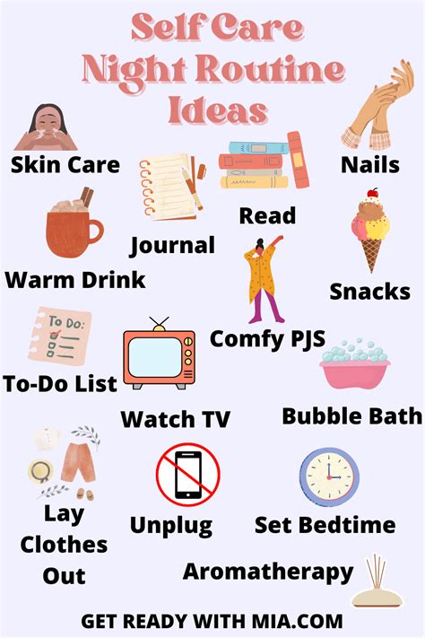 15 Simple Self Care Night Routine Ideas Get Ready With Mia