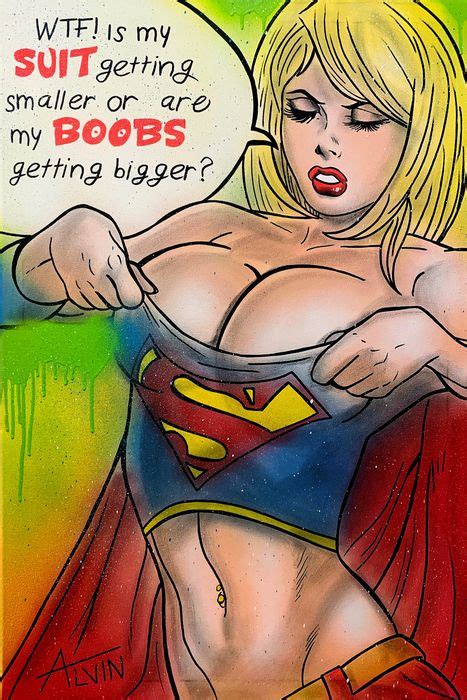 Supergirl Original Drawing Super Boobs By Alvin Catawiki