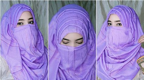 Layered Hijab With Niqab Summer Special Hijab Tutorial Full