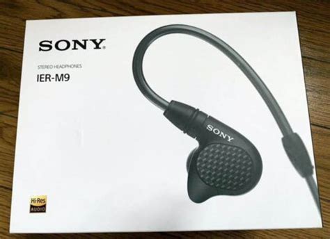 NEW Sony IER M9 Hi Res Balanced Armature In Ear Monitor Headphones From