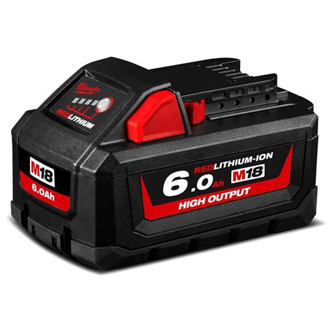 Milwaukee M18HB6 18V 6 0Ah Li Ion Cordless REDLITHIUM High Output Battery