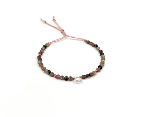 Bracelet Pierre De Tourmaline Rosace