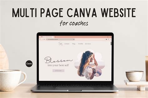 Multi Page Canva Website Template for Coaches - Lavender