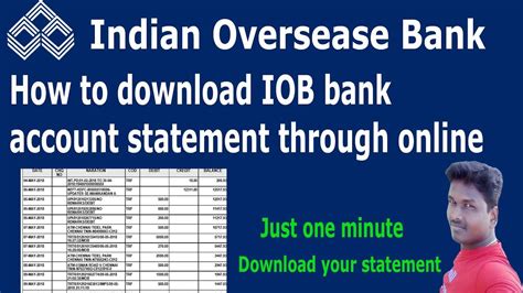 41 Großartig Bilder Indian Overseas Bank Account Statement Indian