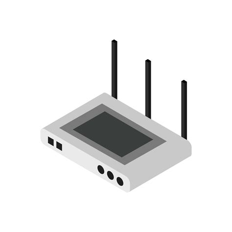 Isometric Router Set On White Background 2147910 Vector Art At Vecteezy