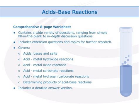 Acid Base Reaction Examples