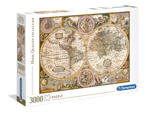 Old Map - 3000 pcs - High Quality Collection - Clementoni