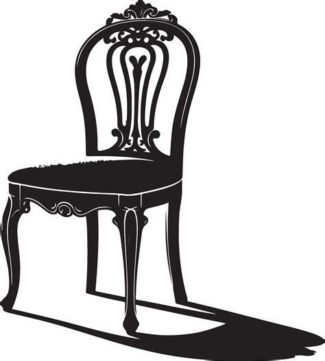 Chair silhouette Royalty, black color silhouette 44800580 Vector Art at ...