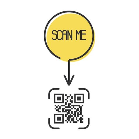 Code Qr Pour Smartphone Inscription Scannez Moi Avec Licône Du