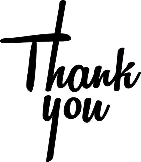 Premium Vector Vector Thank You Lettering